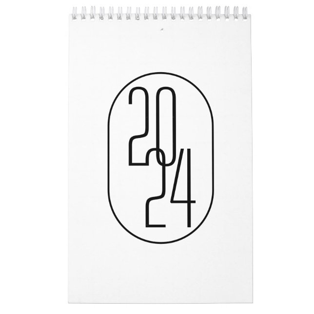Calendrier Noir et blanc minimaliste (Protection)