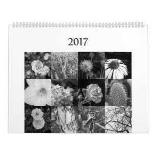 calendrier noir et blanc pour des amants de nature