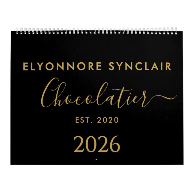 Calendrier Nom personnalisé Date de création Entreprise Choco (Protection)