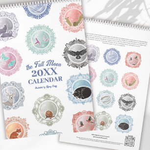 Calendrier Noms de Pleine lune pour chaque année Illustrated 