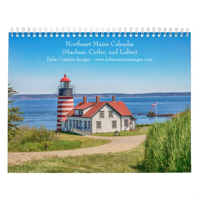 Calendrier Nord-Est du Maine (Machias, Cutler, Lubec) 2026 (Protection)