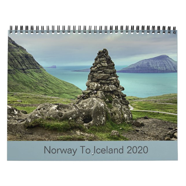 Calendrier Norvège en Islande 2020 (Protection)