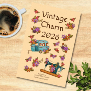 Calendrier Nostalgie rétro de charme vintage