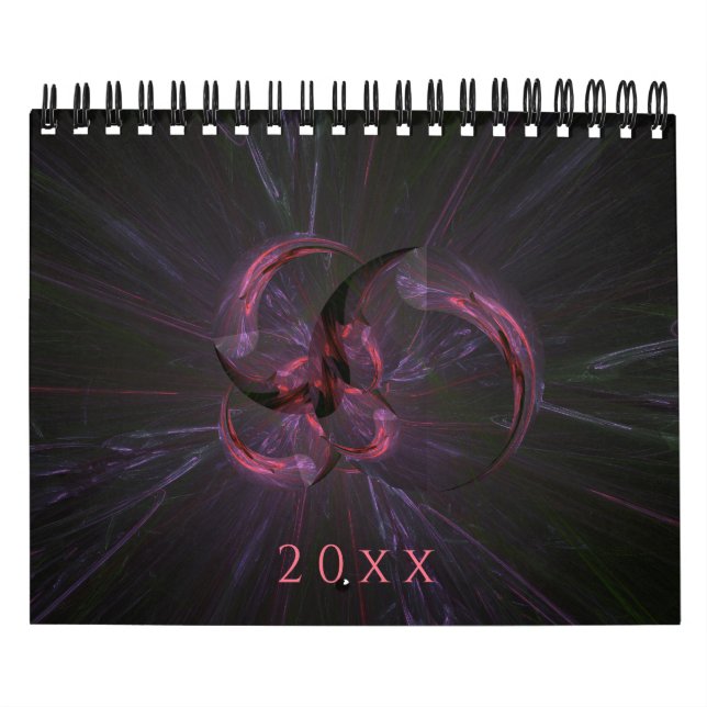Calendrier Nouveau Fractal Abstrait (Protection)