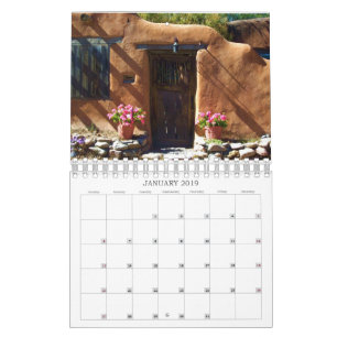 Calendrier Nouveau-Mexique Paysage