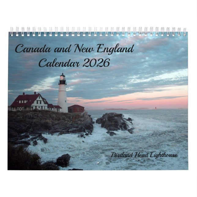 Calendrier Nouvelle-Angleterre et Canada 2026 (Protection)