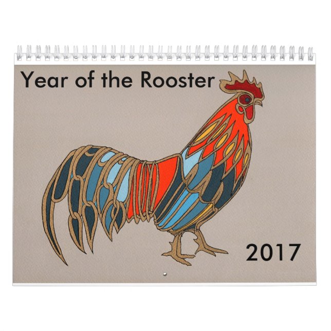 Calendrier Nouvelle année chinoise 2017 - année du coq (Protection)