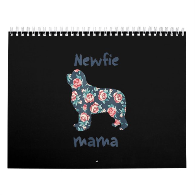 Calendrier Nouvelle maman | Terre-Neuve maman chien présent (Protection)