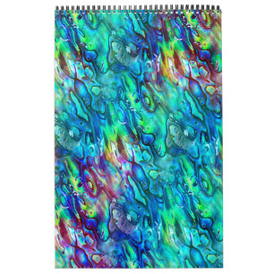 Calendrier Nouvelle-Zélande Abalone Paua Shell Motif 1