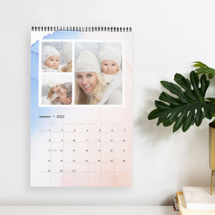 Calendrier Nuage d'aquarelle   36 Photo