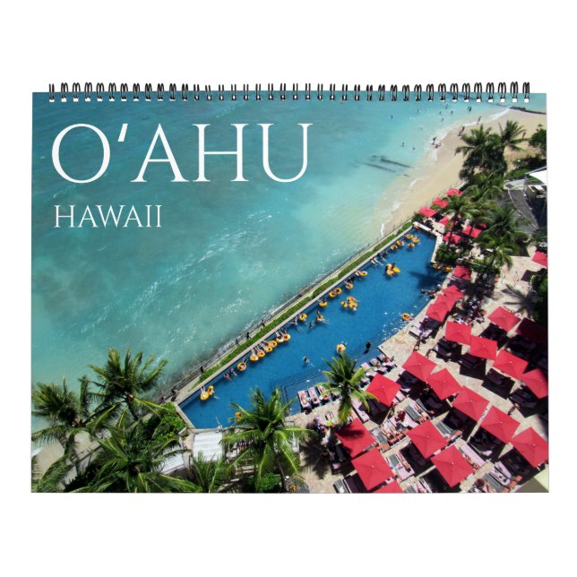 Calendrier o'ahu hawaï 2027 grand format (Protection)