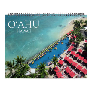 Calendrier o'ahu hawaï usa 2027 grand format
