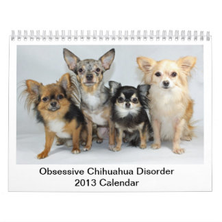 Calendrier obsédant de désordre du chiwawa 2013