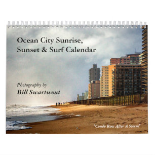 Calendrier Ocean City Sunrise, Sunset et Surf