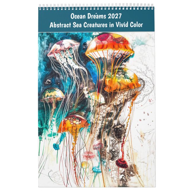 Calendrier Océan Dreams – Créatures Marines Abstraites chez V (Protection)