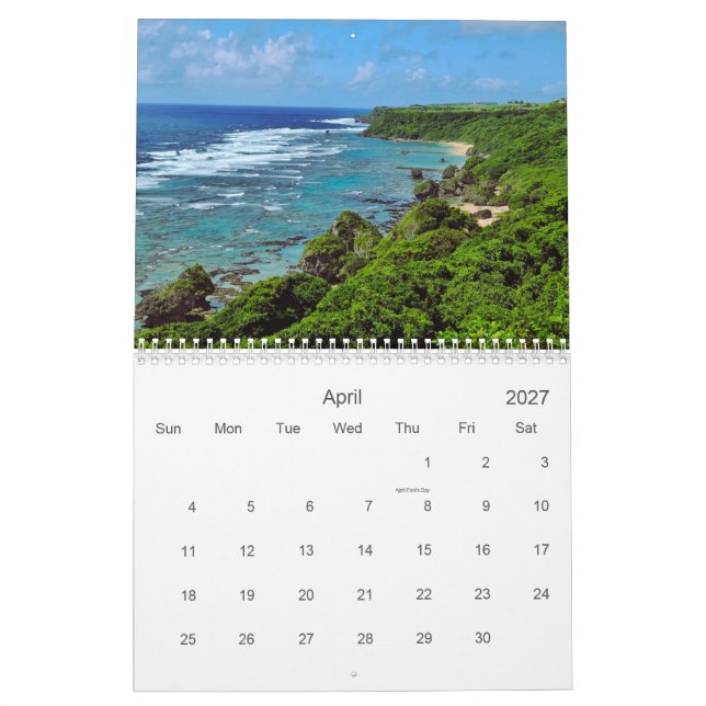 Calendrier Ocean Views 2026 (Apr 2027)