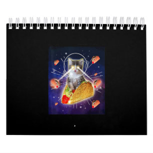 Calendrier Oeil laser de chat Taco Space