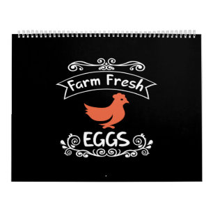Calendrier oeufs frais de ferme