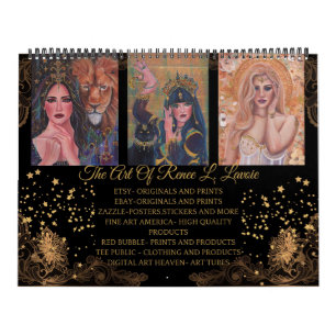 Calendrier OEuvre de déesse par Renee L. Lavoie
