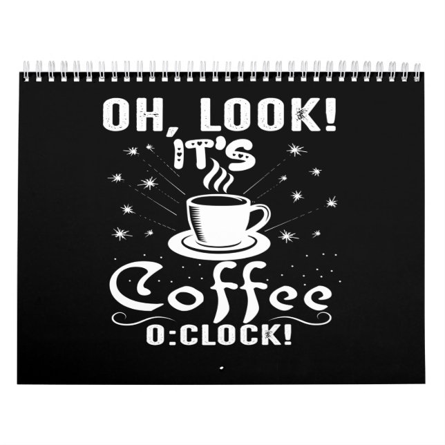 Calendrier oh regardez, c'est du café o : horloge (Protection)