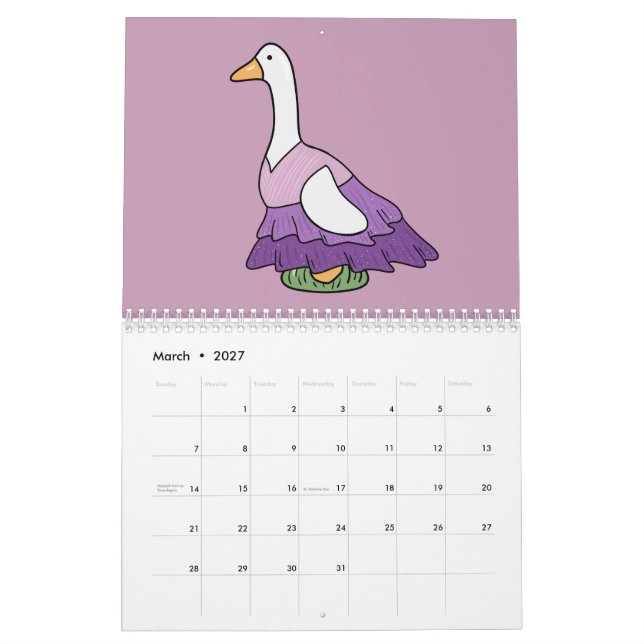 Calendrier Oie Ridicule (Version Color Pop) (Mar 2027)