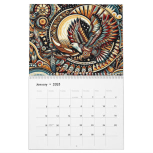 Calendrier Oiseaux amérindiens