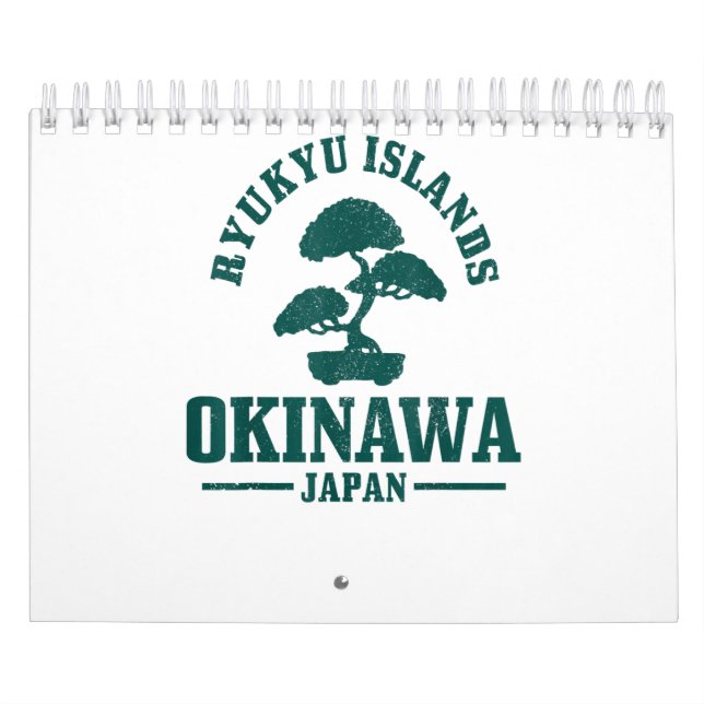 Calendrier Okinawa Japon Bonsai Japonais Ryukyu Îles Cadeau (Protection)