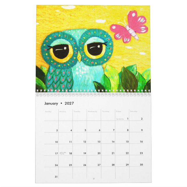 Calendrier Ophélie 2009 (Jan 2027)