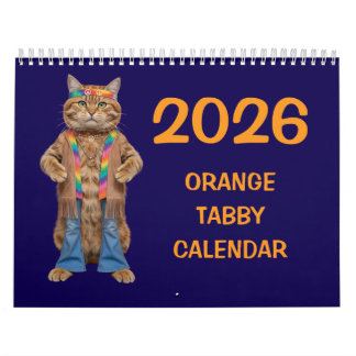 Calendrier Orange Tabby Calendar