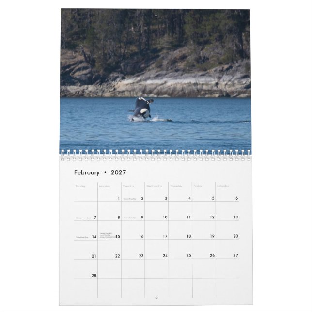 Calendrier Orca 2022 (Feb 2027)