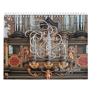Calendrier Organs in their place - horizontal calendar