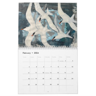 Calendrier original de l'art ornithologique 2024