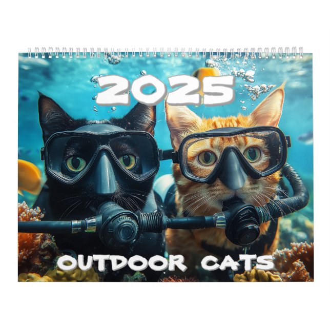Calendrier Outdoor Cats 2025 (Protection)
