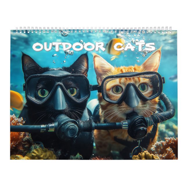 Calendrier Outdoor Cats Calendar (Protection)