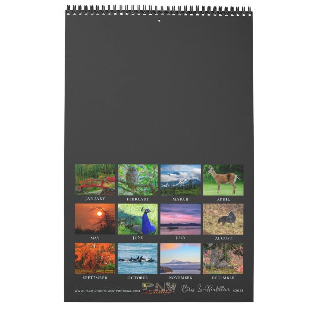 Calendrier Pacifique Nord-Ouest Chris LeBoutillier (Dos)