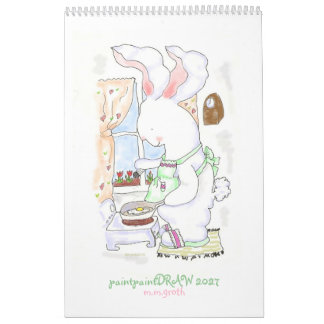 Calendrier "paintpaintDessin 2027 Lapin  