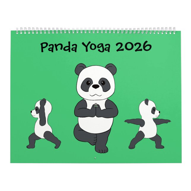 Calendrier Panda Yoga Calendar (Protection)