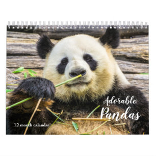 Calendrier Pandas adorables 2025