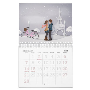 Calendrier Papercut Love & Romance Couples