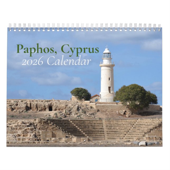 Calendrier Paphos Chypre 2026 (Protection)