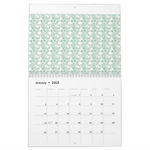 Calendrier Papier d'emballage coloré avec un motif extensible