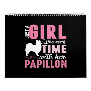 Calendrier Papillon Propriétaire de chien cadeau fille
