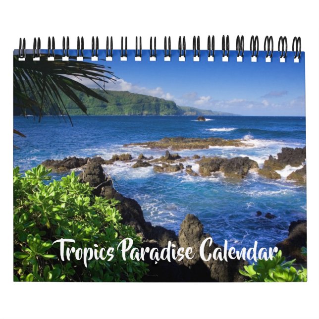 Calendrier Paradis des Tropiques de Petite Taille (Protection)