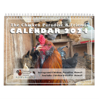 Calendrier Paradis du poulet Hawaï 2024