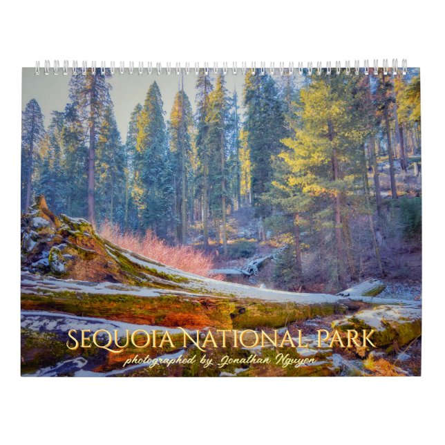 Calendrier Parc national de Sequoia Paysages forestiers (Dos)