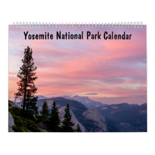 Calendrier Parc national de Yosemite Pittoresque vues