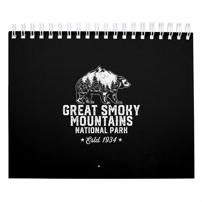 Calendrier Parc national des Great Smoky Mountains Ours Vinta (Protection)