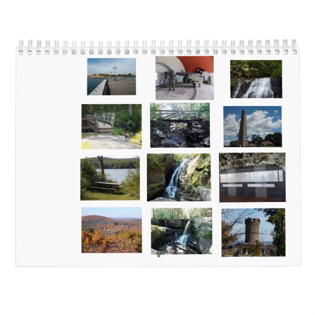 Calendrier Parcs d'état du Connecticut (Dos)