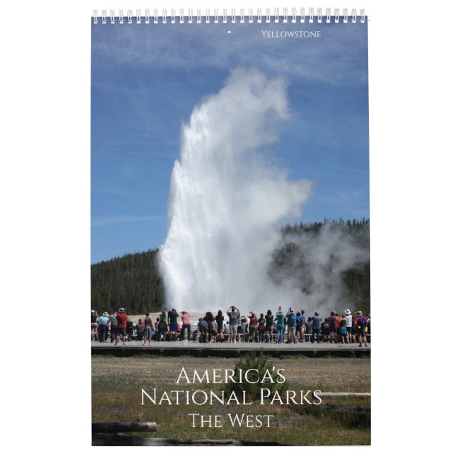 Calendrier Parcs Nationaux Américains L'Ouest (Protection)