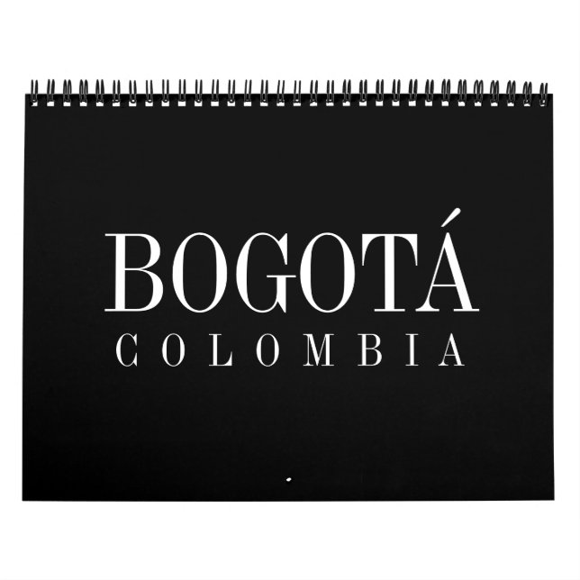 Calendrier paroi, Bogota, de la Colombie (Protection)